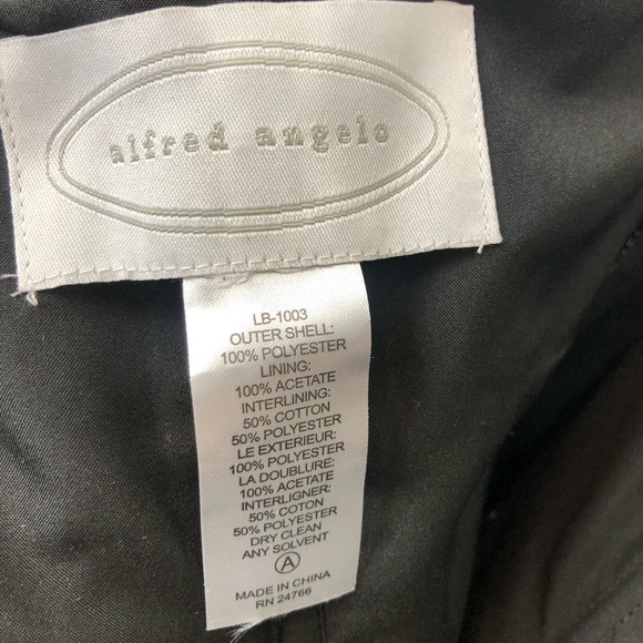 Alfred Angelo Satin Black Corset Top Sz M - Picture 4 of 4